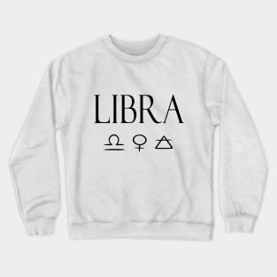 Libra Glyph Planet Element Crewneck Sweatshirt